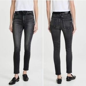 Moussy Fleetwood Rebirth High Rise Jeans Denim Size 27 Minimalist Distressed